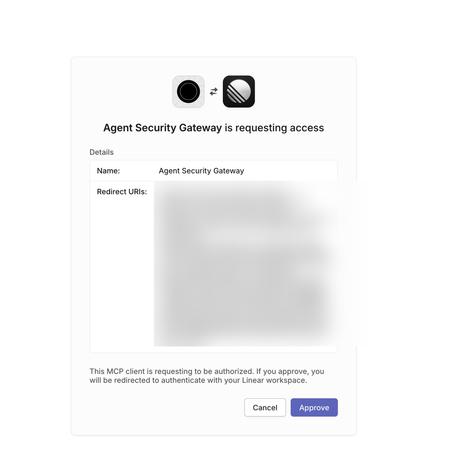 Consent flow redirect to the upstream OAuth provider