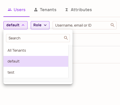 Permit Directory tenant selector for choosing the tenant the users were synced to
