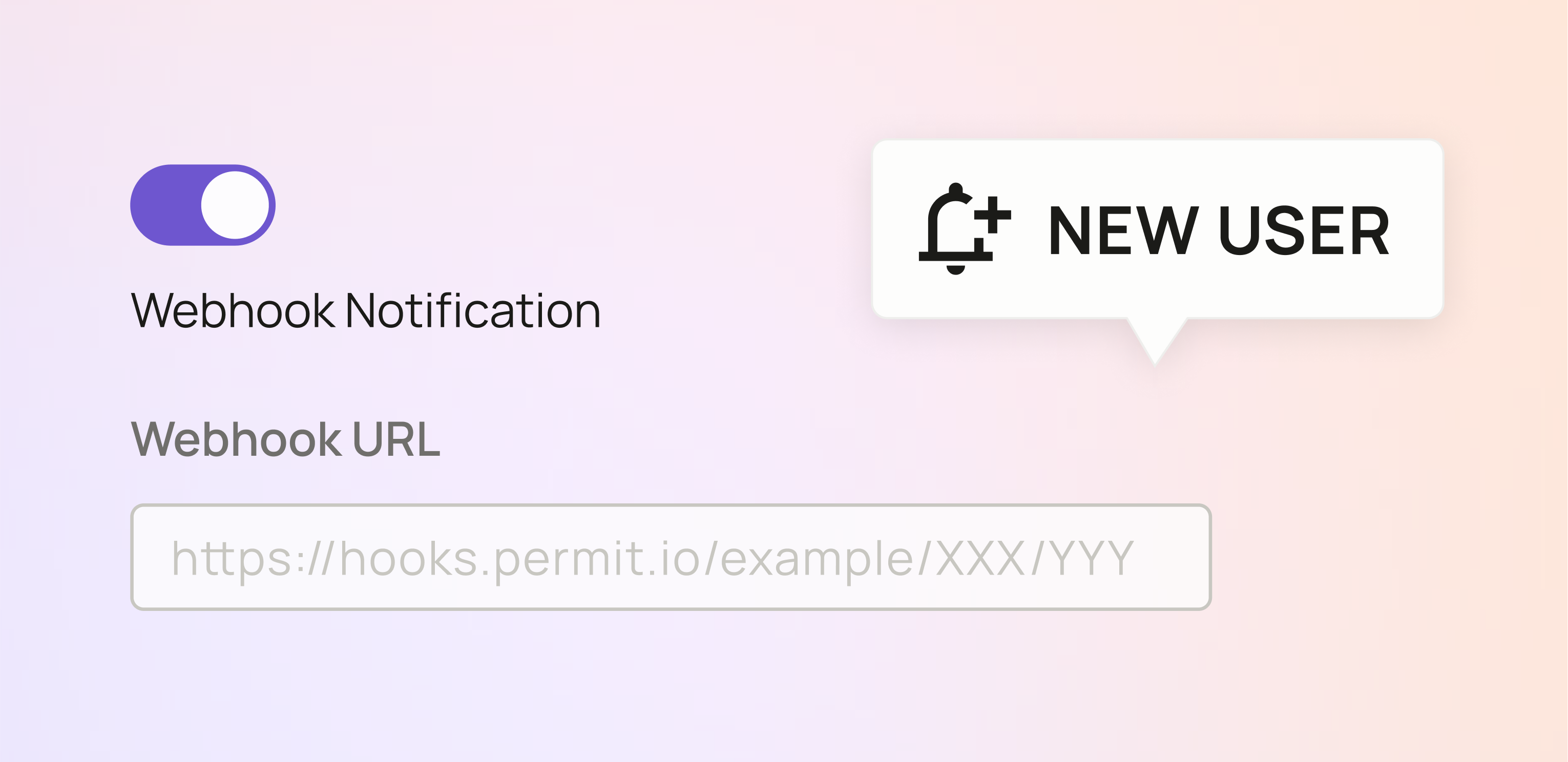 Element webhook settings panel